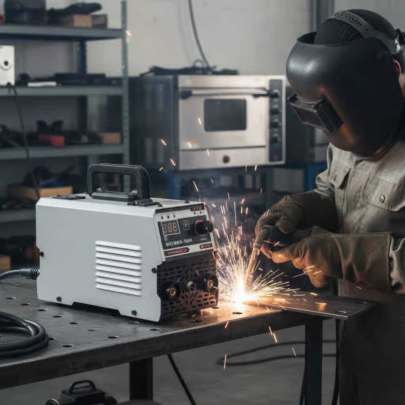Power X Tools And Machinery - جهاز لحام محمول MIG MMA خفيف