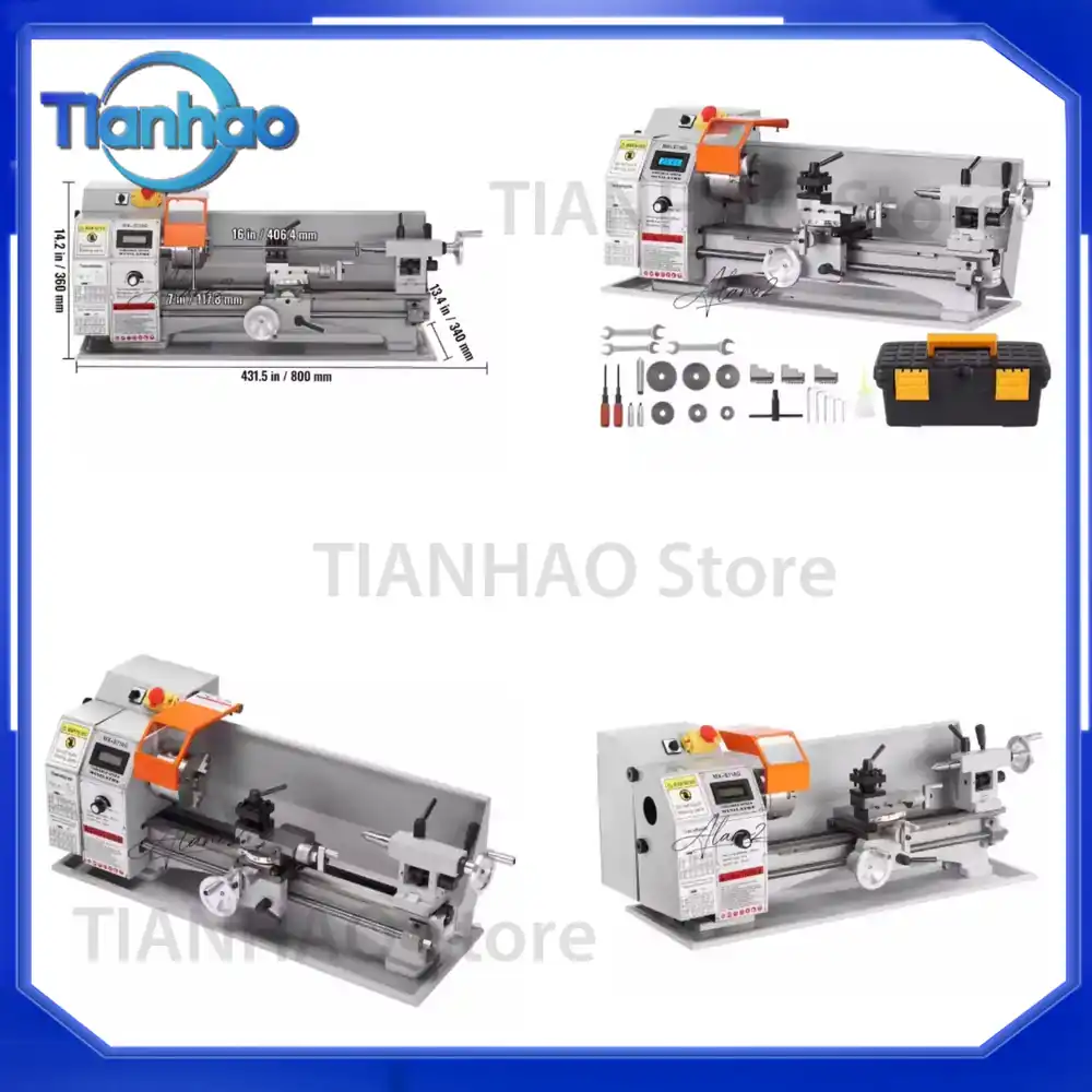 Power X Tools And Machinery - ماكينة خراطة معدنية 7'' × 16''
