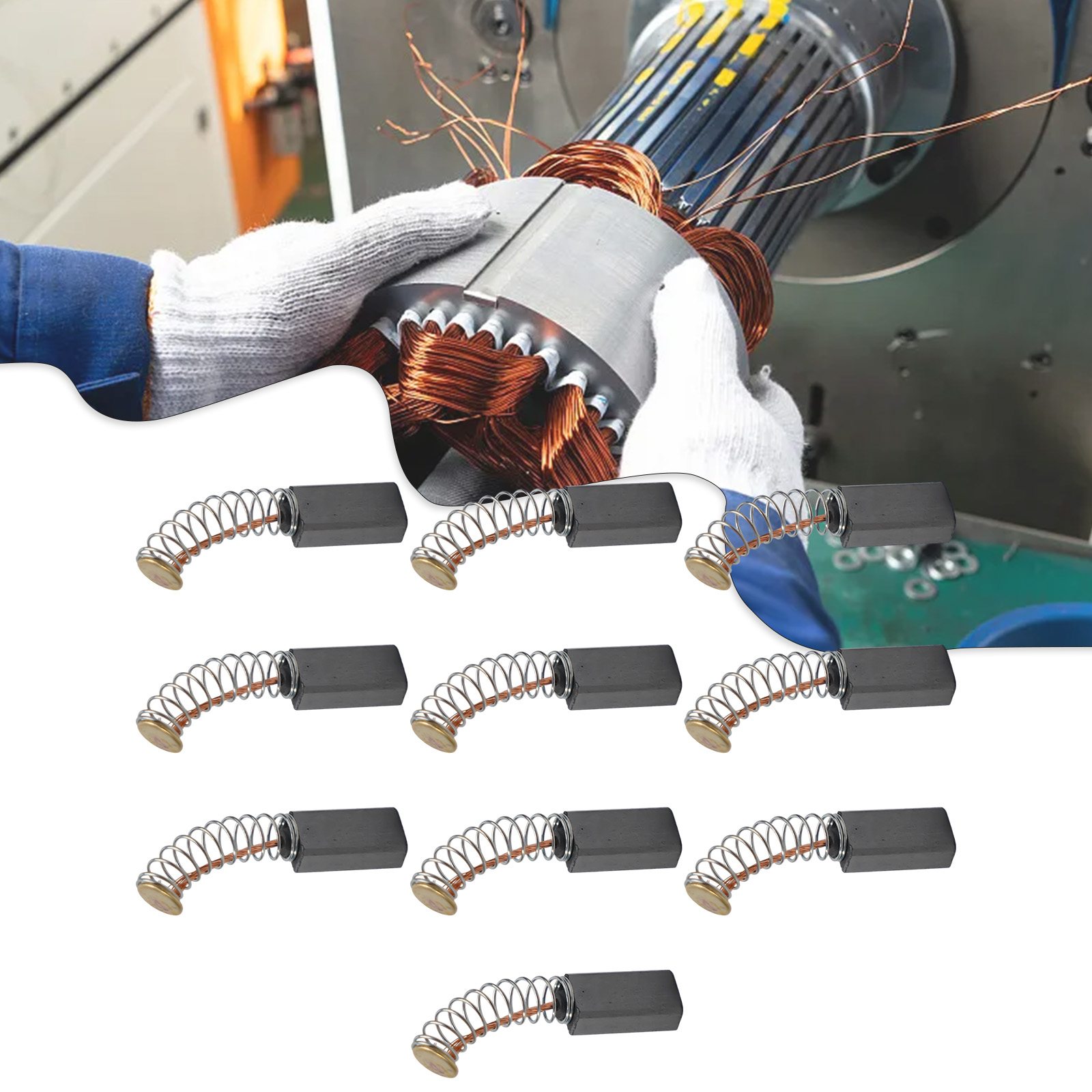 مجموعة من 10 فرش كربونية مقاس  - مراجعة Power X Tools And Machinery وسعره