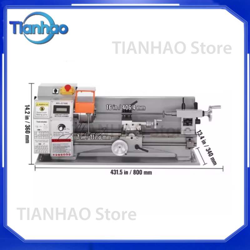 ماكينة خراطة معدنية 7'' × 16'' - مراجعة Power X Tools And Machinery وسعره